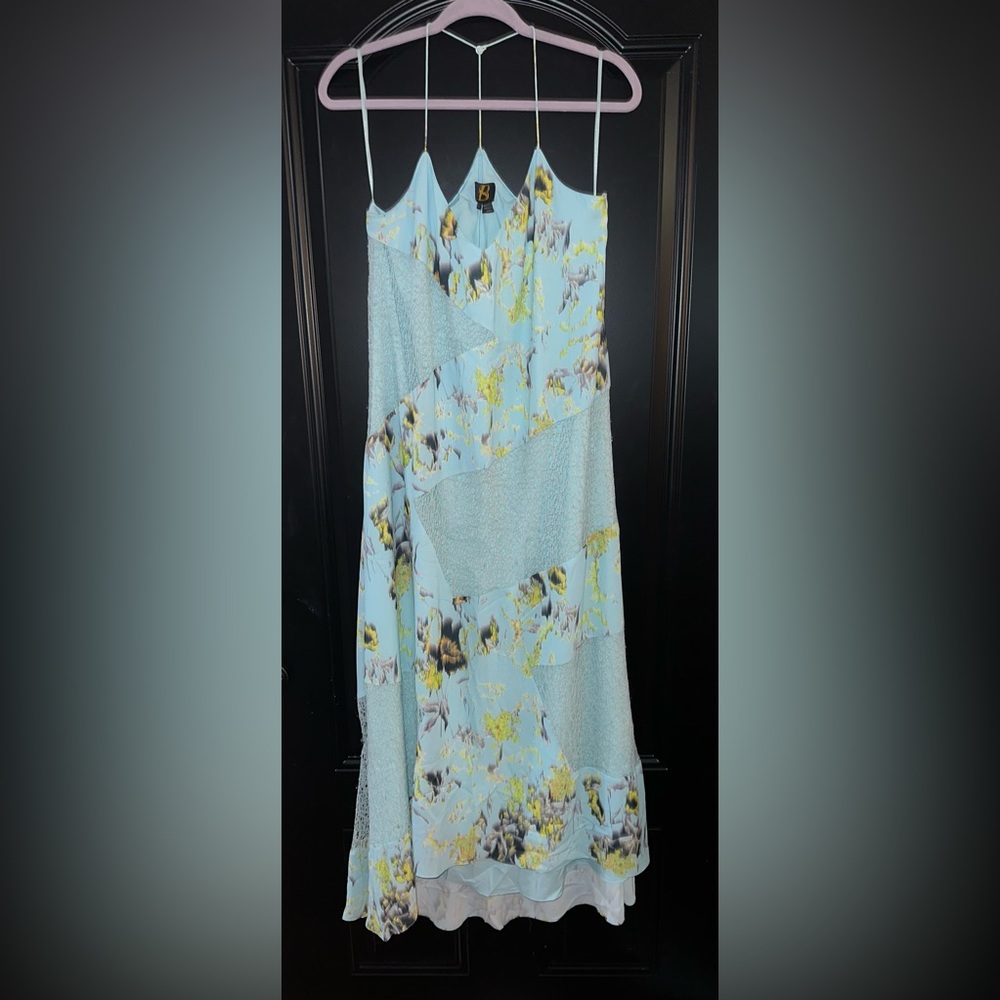 Anthropologie Sachin Babi Lace Floral Midi Biased Dress size 6 - Picture 2 of 9